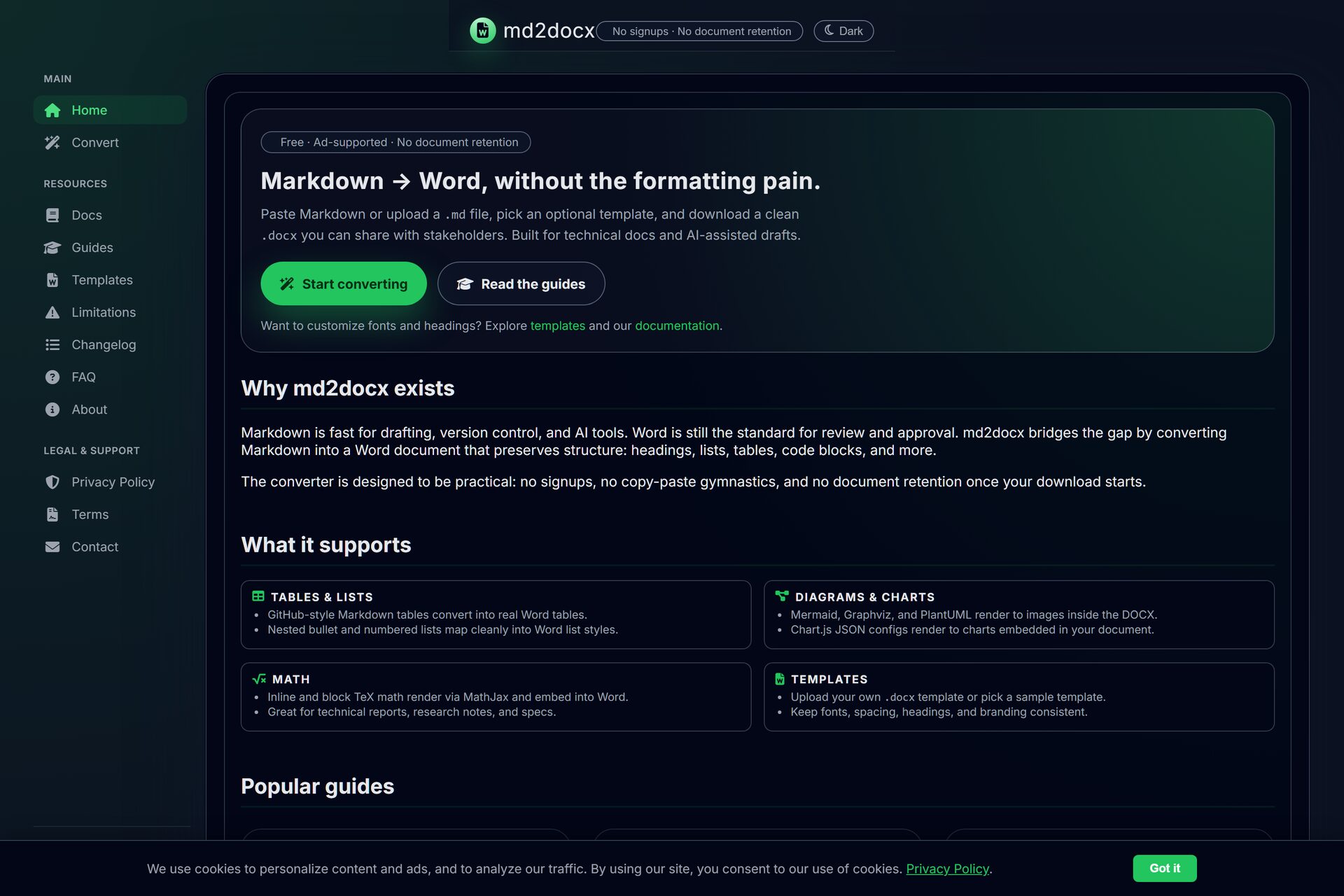 md2docx converter
